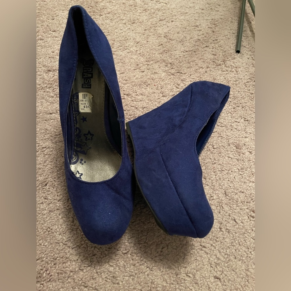 Purple Wedge Heel